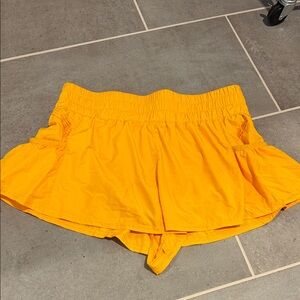 Free People Movement Golden Yellow Shorts Women’s Medium